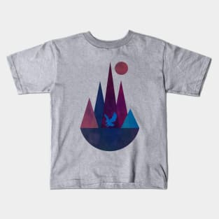 Eagle and mountains Kids T-Shirt